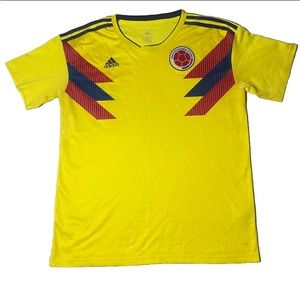 Official Adidas Colombia Men's XL 22/23 Home Soccer Jersey
